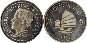 HONG KONG

HONG KONG. Copper-Nickel Crown, 1936. PCGS PROOF-65 Cameo Gold Shield.

KMX-7a. Mintage: 2000. A Richard Lobel issue, struck to commemo...