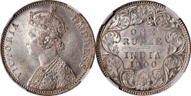 British India

INDIA. Rupee, 1900-B. Bombay Mint. Victoria. NGC MS-63.

KM-492. Some scattered marks and hairlines are noted on this shimmering, c...