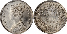 British India

INDIA. 2 Annas, 1900-B. Bombay Mint. Victoria. PCGS MS-64 Gold Shield.

KM-488. Pop: 1, none graded finer at PCGS. Type B bust with...