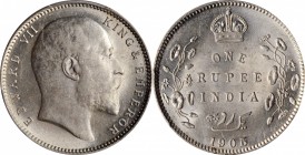 British India

INDIA. Rupee, 1905-(C). Calcutta Mint. PCGS MS-62 Gold Shield.

KM-508; S&W-7.27; Prid-191. A decently struck coin with satiny lust...