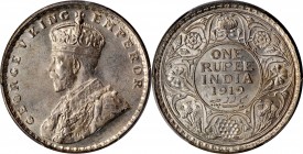 British India

INDIA. Rupee, 1919-(B). Bombay Mint. PCGS MS-64 Gold Shield.

KM-524; S&W-8.47. A highly pleasing and engaging near-Gem, full of ch...