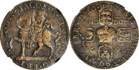 IRELAND

IRELAND. Gun Money Crown, 1690. Dublin or Limerick Mint. James II. NGC EF-45.

S-6578D; KM-103. Overstruck on a 1689 type, this repurpose...
