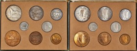 IRELAND

IRELAND. Mint Set (8 Pieces), 1928. Average Grade: UNCIRCULATED.

KM-MS1. Farthing to Half Crown, all coins richly toned. Sold in origina...