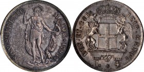 Italian States (including Papal and Vatican City)

ITALY. Genoa. 4 Lire, 1795. PCGS MS-62 Gold Shield.

KM-248; Mont-45; MIR-313/2. A boldly struc...