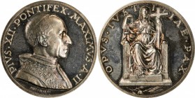 Italian States (including Papal and Vatican City)

ITALY. Vatican City. "For a Just Peace" Silver Medal, 1940 Year II. Rome Mint. Pope Pius XII. GEM...
