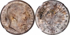 Italian Kingdom to current (since 1861)

ITALY. Kingdom. 2 Lire, 1905-R. Rome Mint. NGC MS-64.

KM-33; Pag-729. A well struck coin with frosty, or...