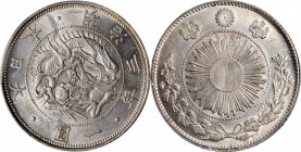 JAPAN

JAPAN. Yen, Year 3 (1870). Mutsuhito (Meiji). PCGS MS-62 Gold Shield.

KM-Y-5; JNDA-01-9. Quite lustrous and vibrant, and with a minimum de...