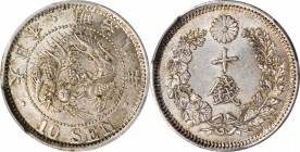 JAPAN

JAPAN. 10 Sen, Year 8 (1875). Mutsuhito (Meiji). PCGS MS-64 Gold Shield.

KM-Y-23; JNDA 01-24. Type I. (PCGS insert incorrect with Type II)...