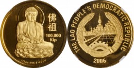 LAOS

LAOS. 100000 Kips, 2006. NGC PROOF-69 Ultra Cameo.

KM-147. AGW: 0.4994 oz. Mintage: 688. Obverse features the Buddha in meditation. A brill...
