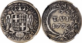 MALTA

MALTA. 6 Tari (1/2 Scudo), 1776. Emmanuel de Rohan. NGC EF-40.

KM-303.1. A somewhat crude issue, this lightly toned and mildly circulated ...