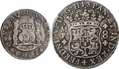 Pillars

MEXICO. 8 Reales, 1751-Mo MF. Mexico City Mint. Ferdinand VI. PCGS VF-30 Gold Shield.

KM-104.1; FC-24; EL-31; Gil-M-8-24. An evenly worn...