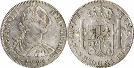 Portraits

MEXICO. 8 Reales, 1778-Mo FF. Mexico City Mint. Charles III. ANACS EF-45.

KM-106.2; Yonaka-M8-78a. A wholesome, well struck coin with ...