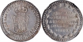 Portraits

MEXICO. Ferdinand VII Silver Proclamation Medal, "1808". NGC AU-58.

Grove-F-13. Weight: 26.7 gms. A well struck medal with flashy rema...
