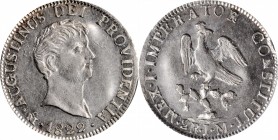 Empire of Iturbide

MEXICO. 2 Reales, 1822-Mo JM. Mexico City Mint. Augustin I Iturbide. PCGS AU-58 Gold Shield.

KM-303. A boldly struck and larg...