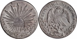 Republic Reales

MEXICO. 8 Reales, 1860-C CE. Culiacan Mint. PCGS MS-63 Gold Shield.

KM-377.3; DP-Cn15. An attractive Crown with a boldly struck ...