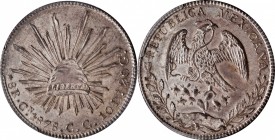 Republic Reales

MEXICO. 8 Reales, 1878-Cn CG. Culiacan Mint. PCGS MS-63 Gold Shield.

KM-377.3; DP-Cn36. A beautifully struck coin with sharp det...