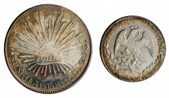 Republic Reales

MEXICO. 8 Reales, 1861-Mo TH. Mexico City Mint. PCGS MS-61 Gold Shield.

KM-377.10; DP-Mo48. A sharply struck coin with full deta...