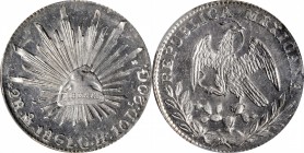 Republic Reales

MEXICO. 2 Reales, 1861-Mo CH. Mexico City Mint. PCGS MS-65+ Prooflike Gold Shield.

KM-374.10. Pop: 1; only one graded finer by P...