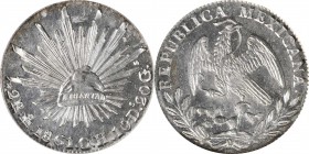 Republic Reales

MEXICO. 2 Reales, 1861-Mo CH. Mexico City Mint. PCGS MS-64.

KM-374.10. Highly radiant and shimmering, this steely gray near-Gem ...