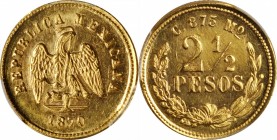 Republic Decimal

MEXICO. 2-1/2 Pesos, 1870-Mo C. Mexico City Mint. PCGS Genuine--Cleaned, Unc Details Gold Shield.

Fr-148; KM-411.5. A boldly st...