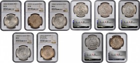 Republic Decimal

MEXICO. Quintet of Pesos (5 Pieces), 1898-1909. All NGC Certified.

1) 1898-Go RS. AU-58. KM-409.1. 2) 1903-Mo AM. AU-58. KM-409...