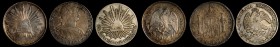 Republic Decimal

MEXICO. Trio of Silver Denominations (3 Pieces), 1801-1900. Grade Range: VERY FINE to ABOUT UNCIRCULATED.

1) 8 Reales, 1801-Mo ...