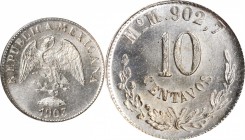 Republic Decimal

MEXICO. 10 Centavos, 1903-Mo M. Mexico City Mint. PCGS MS-64.

KM-403.7. This delightful near-Gem features largely untoned surfa...