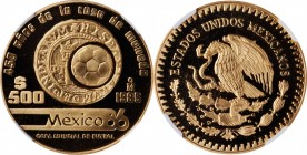 Twentieth Century (Modern)

MEXICO. 500 Pesos, 1985-Mo. Mexico City Mint. NGC PROOF-69 Ultra Cameo.

Fr-186; KM-507.2. AGW: 0.5000 oz. Struck for ...