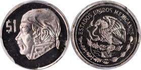 Twentieth Century (Modern)

MEXICO. Silver Peso Pattern, ND. PCGS SPECIMEN-66 Gold Shield.

Diameter: 15 mm. Obverse: Mexican eagle; reverse: head...