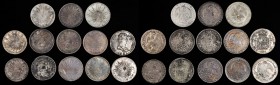 Mexico Mixed Lots

MEXICO. Group of Chopmarked Crowns (13 Pieces), 1821-1905. Grade Range: FINE to VERY FINE.

A varied mix of 8 Reales and Pesos,...