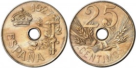 1927. Alfonso XIII. PCS. 25 céntimos. (AC. 26). 7 g. EBC.
