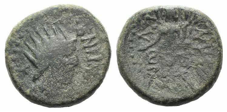 Sicily, Entella. L. Sempronius Atratinus, c. 36 BC. Æ Semis (22mm, 9.44g, 1h). R...
