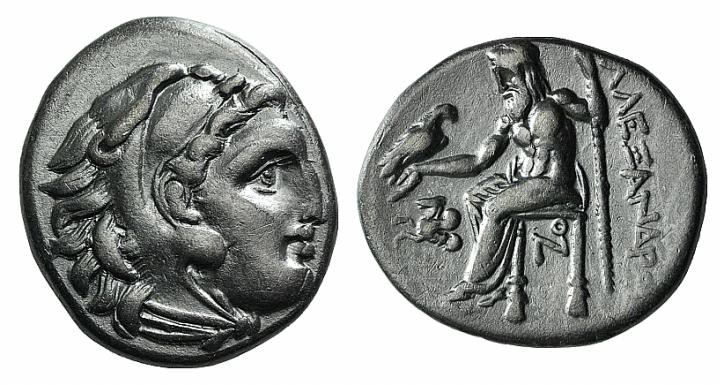 Kings of Macedon, Alexander III "the Great" (336-323 BC). AR Drachm (17mm, 4.16g...