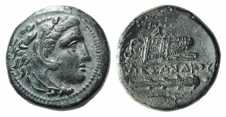 Kings of Macedon, Alexander III ‘the Great’ (336-323 BC). Æ Unit (17mm, 5.58g, 3...
