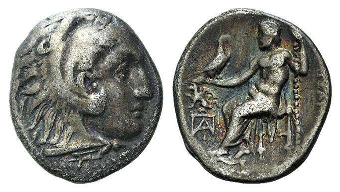 Kings of Macedon, Alexander III "the Great" (336-323 BC). AR Drachm (17mm, 4.11g...