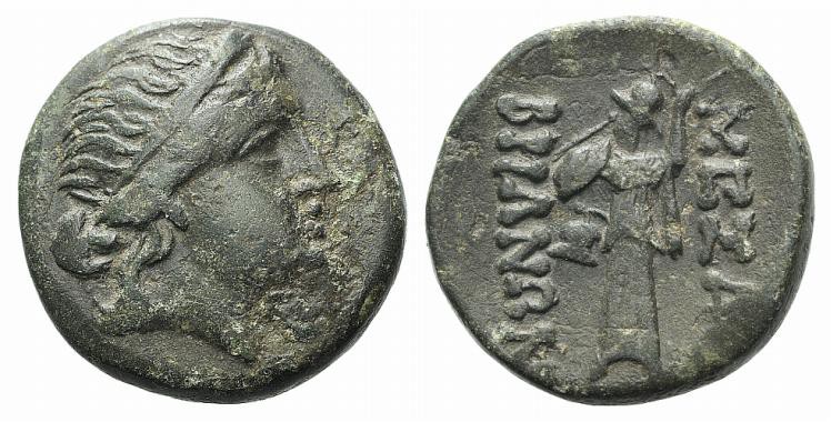 Thrace, Mesambria, c. 175-100 BC. Æ (21.5mm, 8.70g, 12h). Diademed female head r...