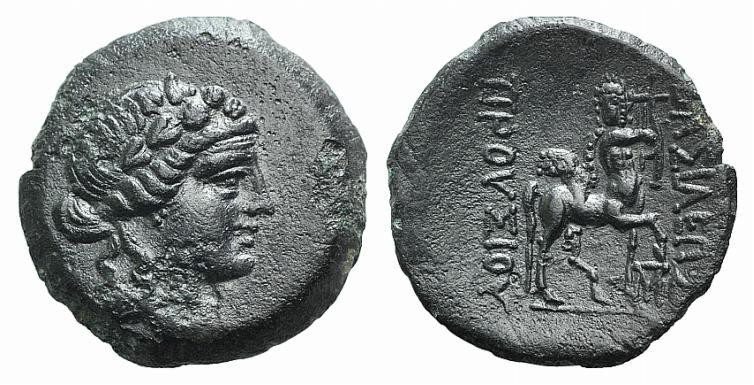 Kings of Bythinia, Prusias II (182-149 BC). Æ (20mm, 4.74g, 12h). Wreathed head ...