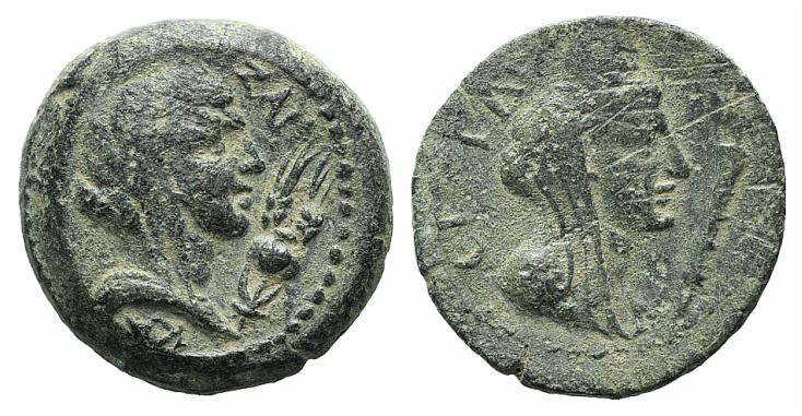 Cilicia, Anazarbus. Pseudo-autonomous issue, Time of Trajan. Æ (18mm, 4.67g, 12h...