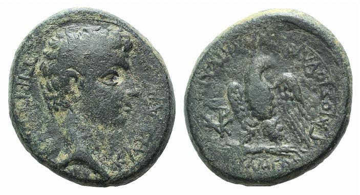 Tiberius (14-37). Phrygia, Apameia. Æ (21mm, 6.82g, 12h). C. Julius Callicles, m...