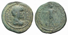 Septimius Severus (193-211). Phrygia, Philomelium. Æ (26mm, 7.53g, 6h). Claudius Traianus, magistrate. Laureate, draped and cuirassed bust r. R/ Septi...