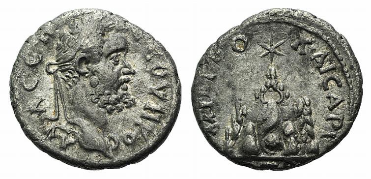 Septimius Severus (193-211). Cappadocia, Caesarea-Eusebia. AR Drachm (17mm, 2.98...
