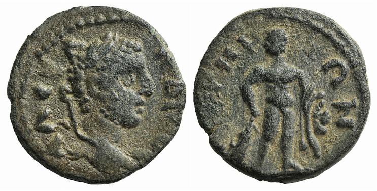Severus Alexander (222-235). Mysia, Germe. Æ (18mm, 2.93g, 6h). AΛEΞANΔPOC, Laur...
