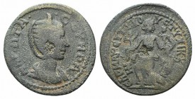 Otacilia Severa (Augusta, 244-249). Ionia, Magnesia ad Maeandrum. Æ (30mm, 9.61g, 6h). M. Aurelius Eutuchous, son of Tuchicous, grammateus. Draped bus...