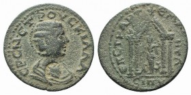 Herennia Etruscilla (Augusta, 249-251). Lydia, Magnesia ad Sipylum. Æ (26mm, 6.32g, 6h). Aur. Artemas Menemachou Laianou, strategos. Draped bust r., w...