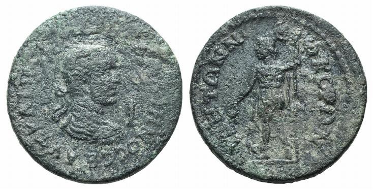 Gallienus (253-268). Pamphylia, Side. Æ 10 Assaria (30mm, 20.85g, 6h). Laureate,...