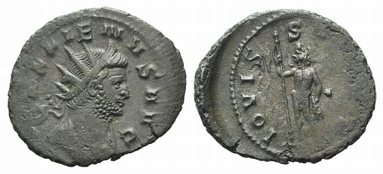 Gallienus (253-268). Antoninianus (22mm, 3.98g, 12h). Rome, 264-7. Radiate, drap...