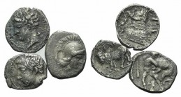 Lot of 3 AR Greek Litrai, including Tarentum and Panormos as Ziz, to be catalog. Lot sold as is it, no returns