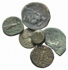 Lot of 7 Greek Æ coins, one chipped, to be catalog. Lot sold as it, no returns