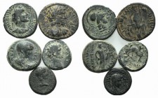 Lot of 5 Greek AE coins, to be catalog. Lot sold as it, no return