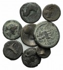 Lot of 8 Greek AE coins, to be catalog. Lot sold as it, no return